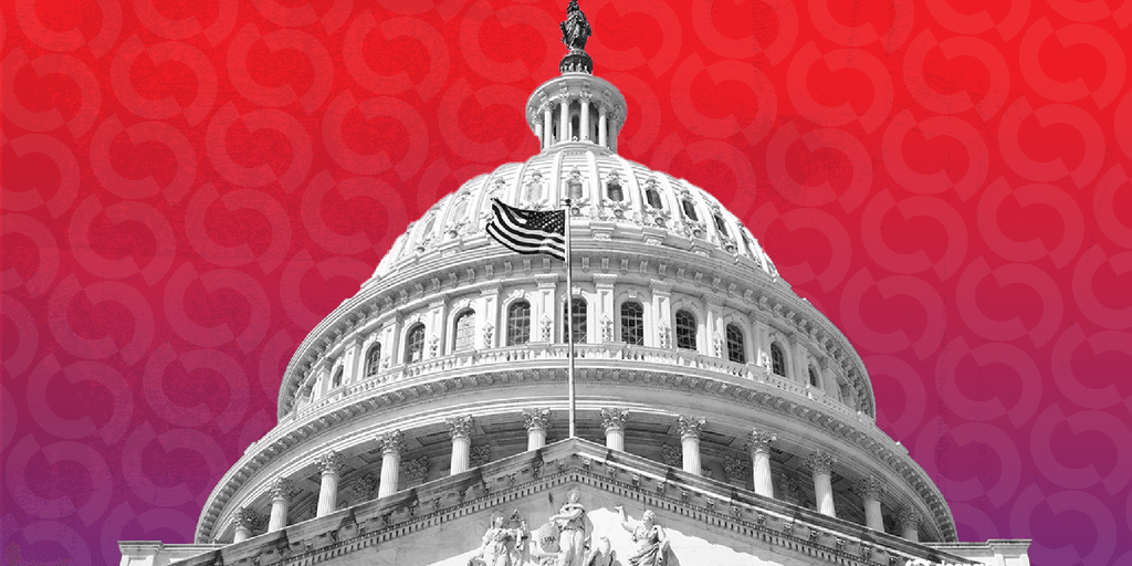 美国国会大厦，Clarity Act 加密市场结构法案因道德条款分歧在参议院受阻，8 月 7 日休会前立法窗口收窄