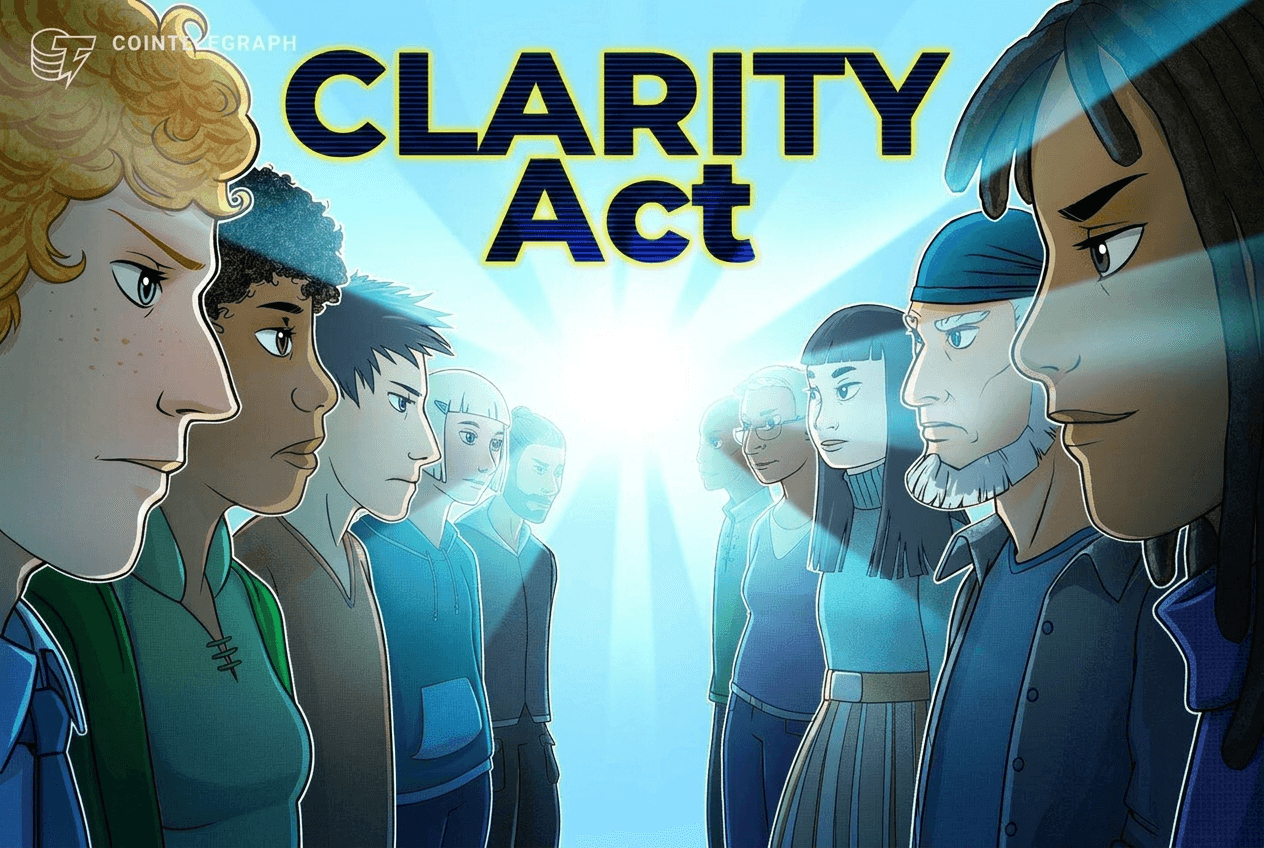 美国参议院议事厅内景，象征CLARITY法案立法协商进入关键阶段