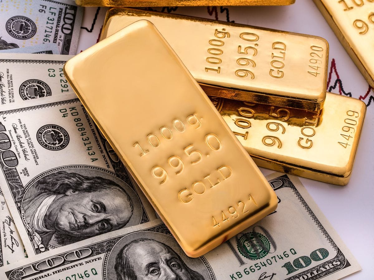 黄金现货价格突破4600美元/盎司的财经图表,贵金属板块同步走强而美元走平