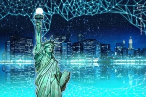纽约市议会向 Kalshi、Polymarket、Coinbase、Gemini Titan 四家预测市场平台发函启动营销调查的示意图