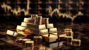 黄金白银9月事件密集：周线急跌后COMEX黄金4680美元多空参考位与美元、10Y美债同步性示意图