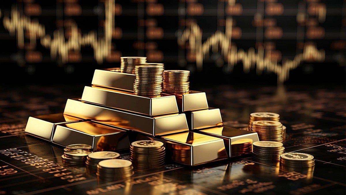 黄金白银9月事件密集：周线急跌后COMEX黄金4680美元多空参考位与美元、10Y美债同步性示意图