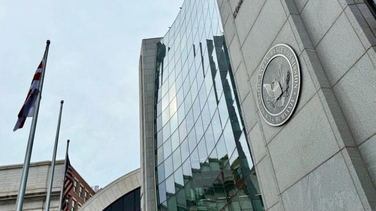 SEC 总部外景，提示 8 月 14 日即将就 Reg Crypto 数字资产发行端规则提案投票