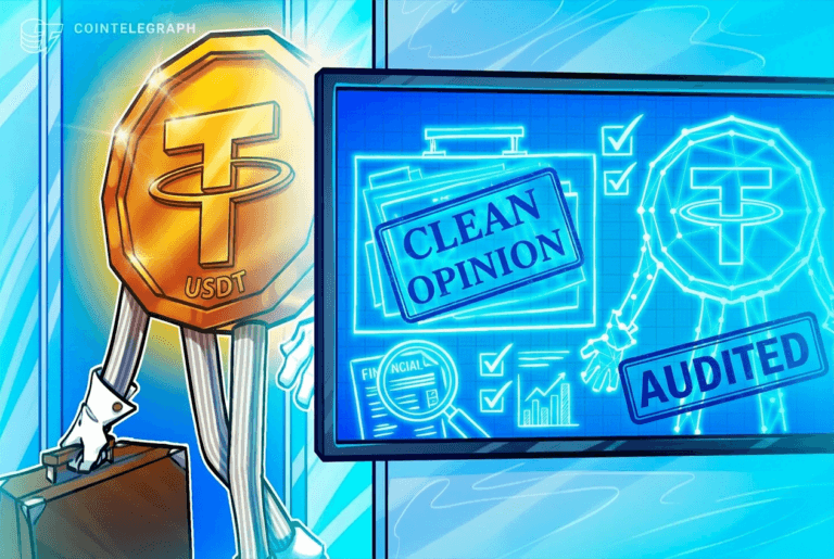 Tether 审计图示：KPMG 实地盘点黄金与美债储备结构
