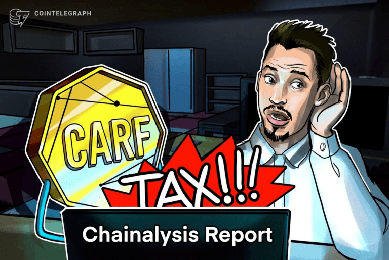 Chainalysis 报告数据可视化图表:链上潜在应税加密活动 4570 亿美元区域分布与 CARF 14% 覆盖比例