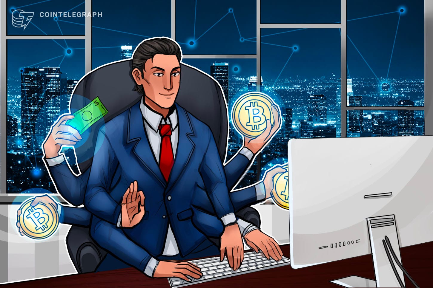 比特币矿工回涨67%、企业加仓BTC与G7稳定币联盟成形示意图
