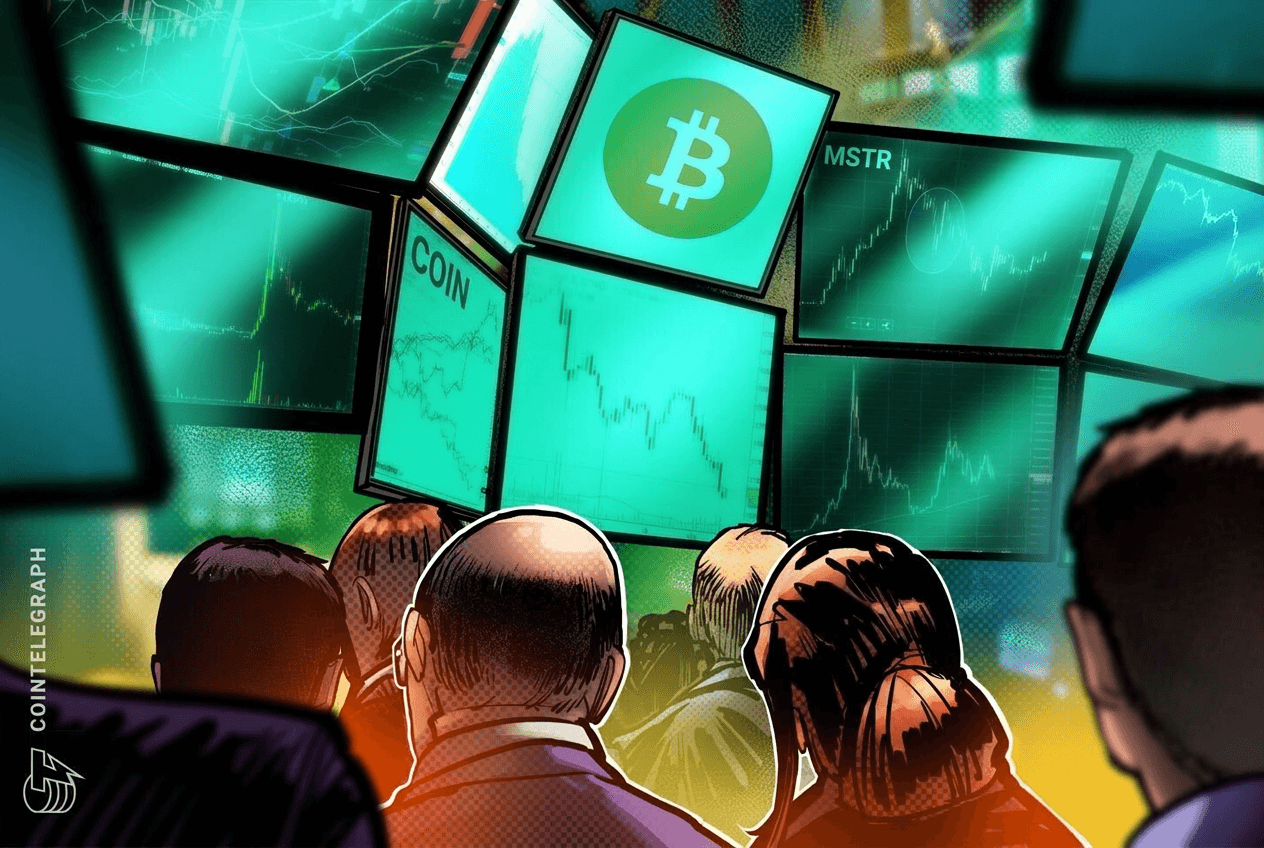CLARITY法案受阻后Strategy与Coinbase等Crypto概念股反弹的股价与BTC价格走势图
