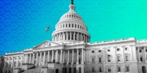 美国国会大厦照片，作为 Clarity Act 立法博弈的背景图