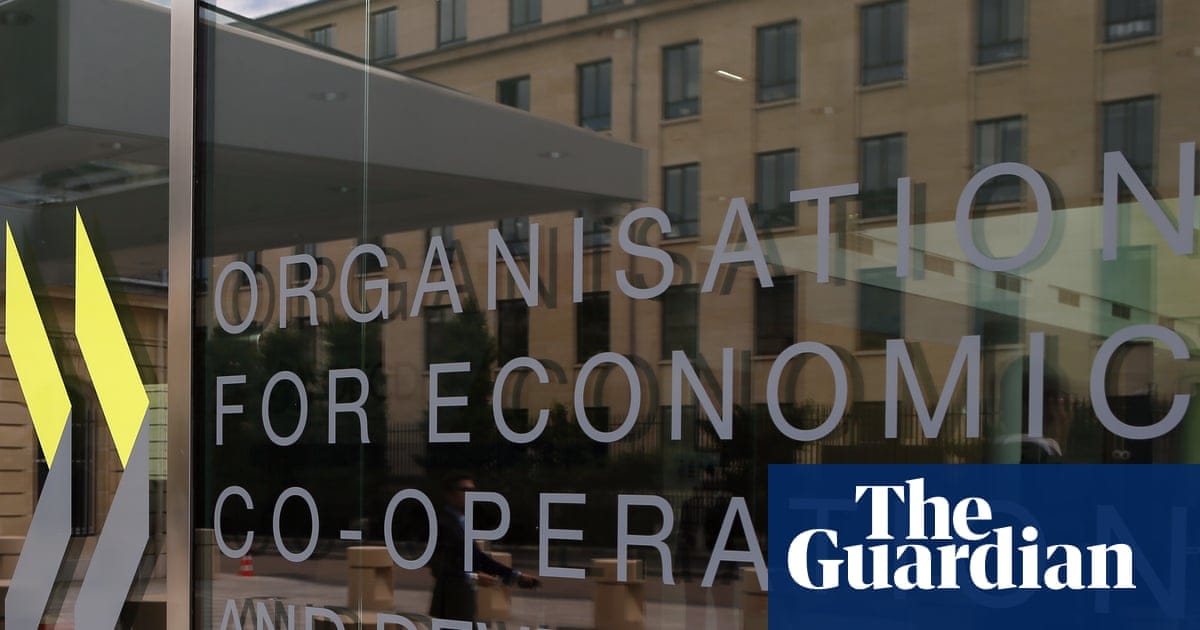 OECD位于巴黎的总部外景建筑,象征9月23日发布的2026年中期经济展望报告