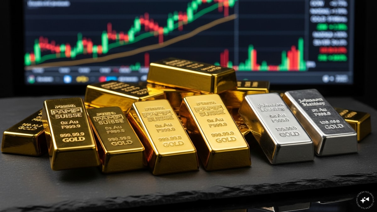 COMEX黄金白银早盘同步走弱,美元指数18个月高位与布伦特油价高企共同压制金价