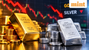 MCX白银跌至七个月低点、黄金跌至两个月低位的贵金属行情示意图