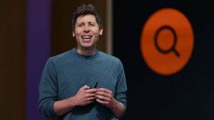 OpenAI CEO Sam Altman在2026年9月29日旧金山DevDay大会上发表主题演讲